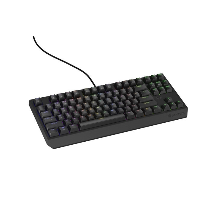 Механична геймърска клавиатура Genesis Thor 230 TKL US RGB Mechanical Outemu Brown Black Hot Swap - NKG-2079