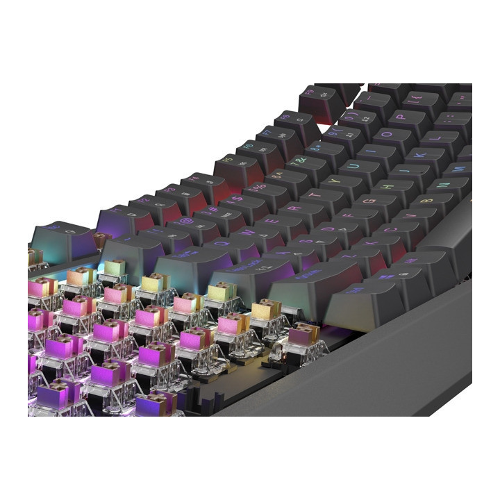 Механична геймърска клавиатура Genesis Thor 230 TKL US RGB Mechanical Outemu Brown Black Hot Swap - NKG-2079