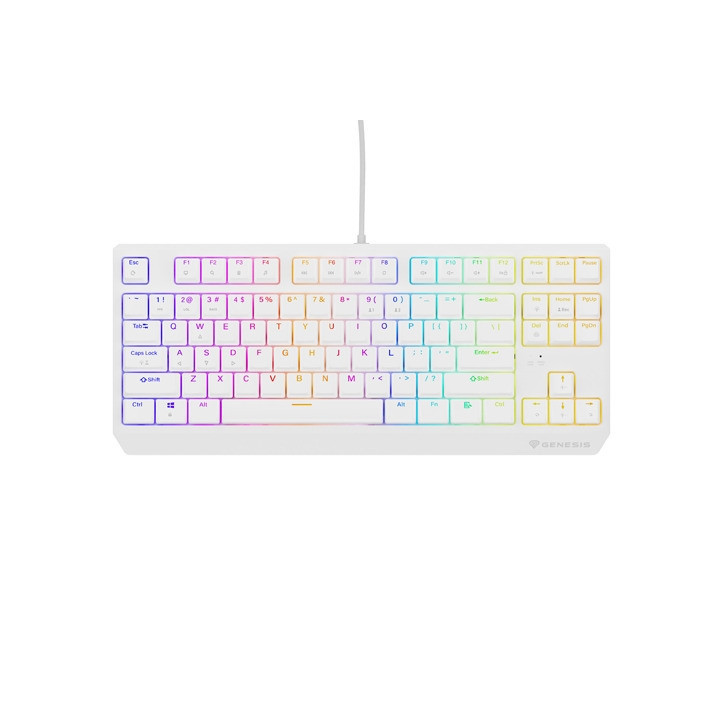 Механична геймърска клавиатура Genesis Thor 230 TKL US RGB Mechanical Outemu Brown White Hot Swap - NKG-2080