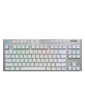 Безжична геймърска клавиатура Logitech G915 X LIGHTSPEED TKL Low-Profile, WHITE, US INT`L, EMEA28i-935 - 920-012737