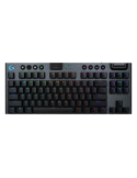 Безжична механична геймърска клавиатура Logitech G915 X LIGHTSPEED TKL, Clicky, BLACK, US INT'L, EMEA28i-935 - 920-012747