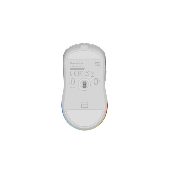 Безжична геймърска мишка Genesis Zircon XIII Custom Wireless 26000 DPI White - NMG-2090