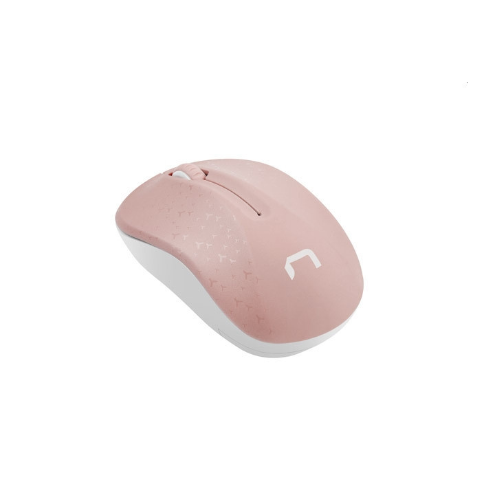 Безжична геймърска мишка Natec Genesis Toucan 1600 DPI Optical Pink-White - NMY-1652