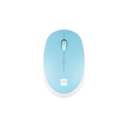 Bluetooth геймърска мишка Natec Genesis Harrier 2, 1600 DPI Bluetooth 5.1 White-Blue - NMY-1963