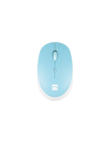 Bluetooth геймърска мишка Natec Genesis Harrier 2, 1600 DPI Bluetooth 5.1 White-Blue - NMY-1963