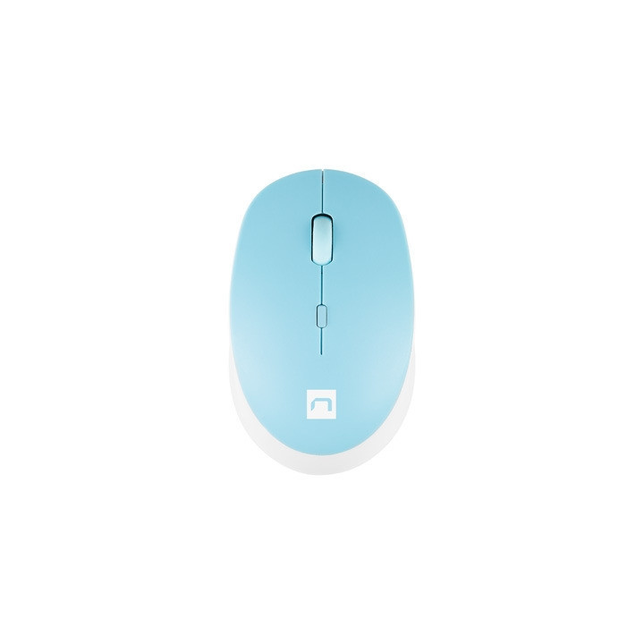 Bluetooth геймърска мишка Natec Genesis Harrier 2, 1600 DPI Bluetooth 5.1 White-Blue - NMY-1963