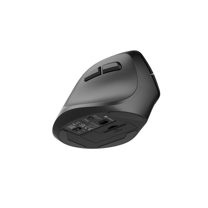 Bluetooth вертикална геймърска мишка Natec Genesis Crake 2 BLUETOOTH 5.2   2.4GHZ BLACK 2400dpi, Vertical Left handed Mouse, black - NMY-2049