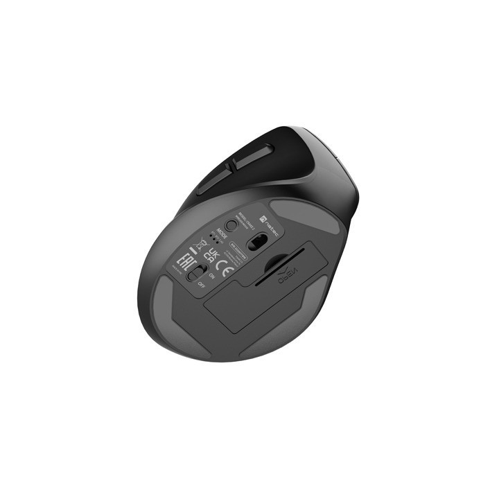 Bluetooth вертикална геймърска мишка Natec Genesis Crake 2 BLUETOOTH 5.2   2.4GHZ BLACK 2400dpi, Vertical Left handed Mouse, black - NMY-2049