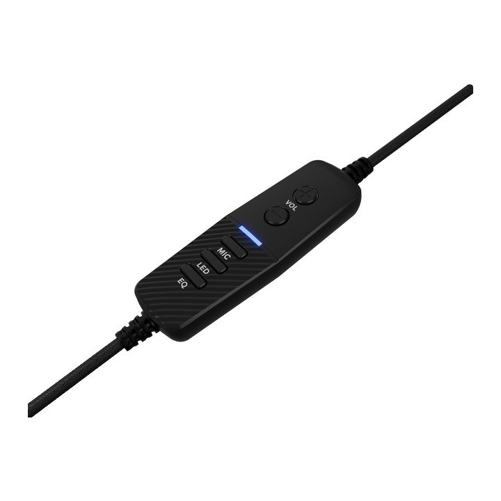 Геймърски слушалки Natec Genesis Neon 764 with microphone, RGB illumination, USB, Black - NSG-2169