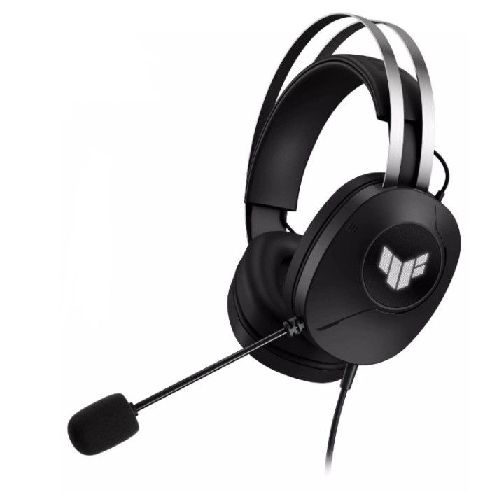 Геймърски слушалки AsusTUF Gaming H1 Gen II, USB-A , Virtual 7.1 Surround Sound, Team-Speak Certified Mic, Durable Ear Cushions, For PC, PS5, Black - 90YH044B-BHUA00