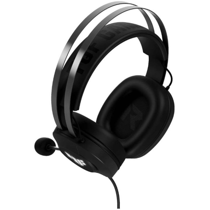 Геймърски слушалки AsusTUF Gaming H1 Gen II, USB-A , Virtual 7.1 Surround Sound, Team-Speak Certified Mic, Durable Ear Cushions, For PC, PS5, Black - 90YH044B-BHUA00