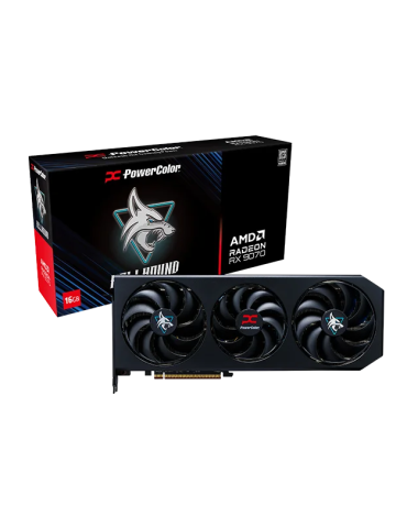 Видео карта PowerColor Radeon RX 9070 Hellhound 16GB GDDR6 - 1A1-G00426600G