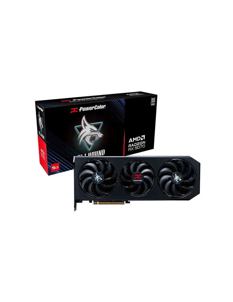 Видео карта PowerColor Radeon RX 9070 Hellhound 16GB GDDR6 - 1A1-G00426600G
