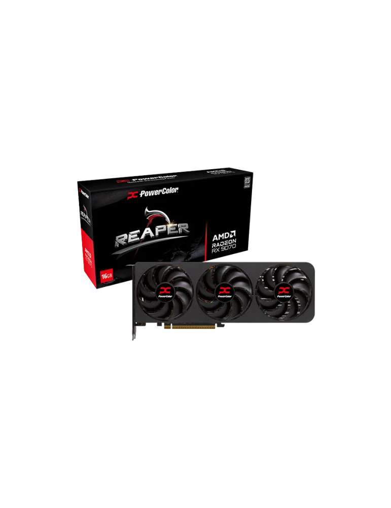 Видео карта PowerColor Radeon RX 9070 Reaper 16GB GDDR6 - 1A1-G00426800G