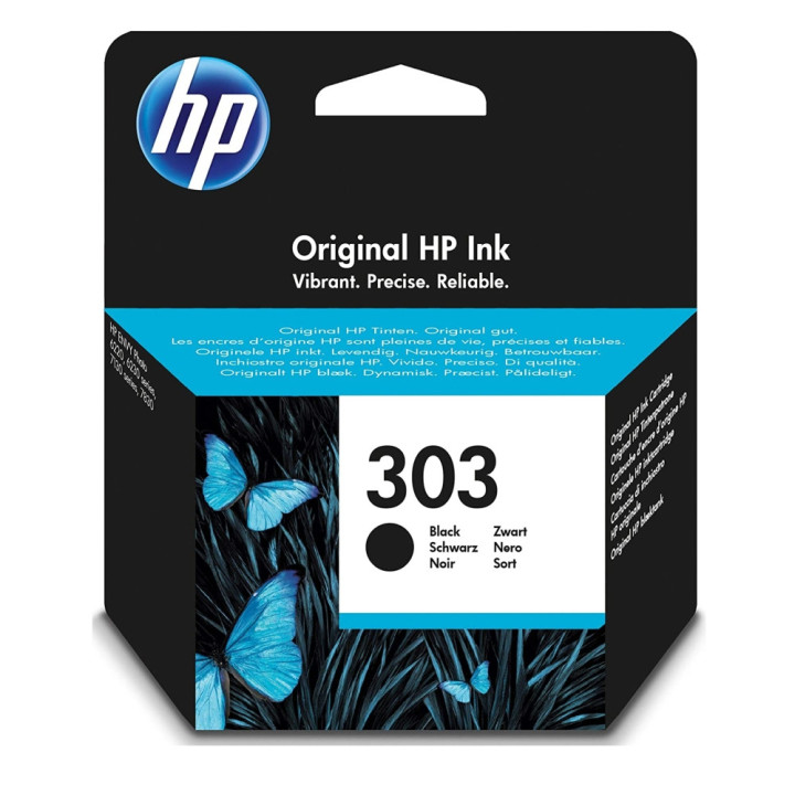 Консумативи за мастилоструен печат HP 303 Black Original Ink Cartridge - T6N02AE