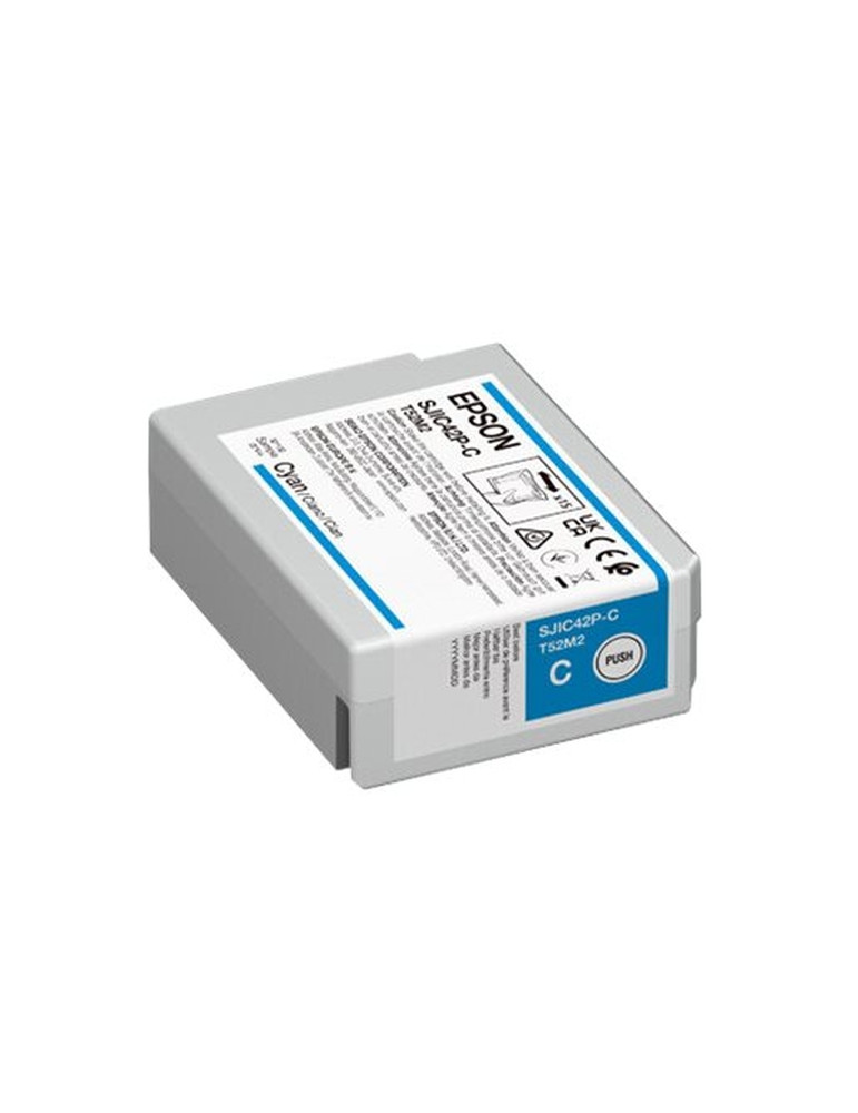Консуматив Epson SJIC42P-C Ink cartridge for ColorWorks C4000e (Cyan) - C13T52M240