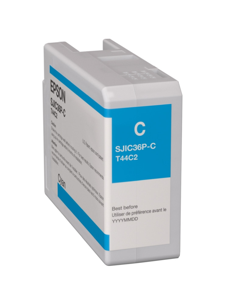 Консуматив Epson SJIC36P(C): Ink cartridge for ColorWorks C6500/C6000 (Cyan) - C13T44C240