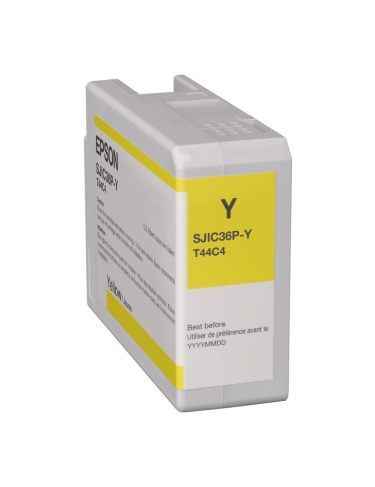 Консуматив Epson SJIC36P(Y): Ink cartridge for ColorWorks C6500/C6000 (Yellow) - C13T44C440