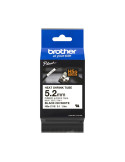 Консумативи за етикетни устройства Brother HSe-211E 5.2mm Black on White Heat Shrink Tape - HSE211E