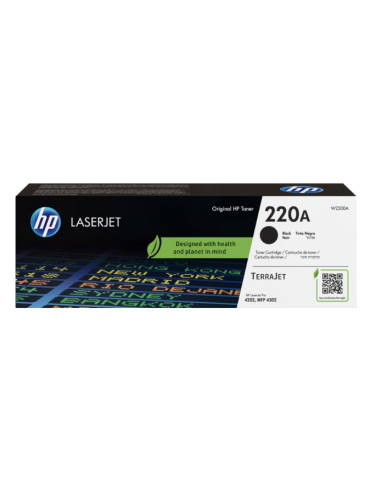 Консумативи за лазерен печат HP 220A Black Original LaserJet Toner Cartridge - W2200A
