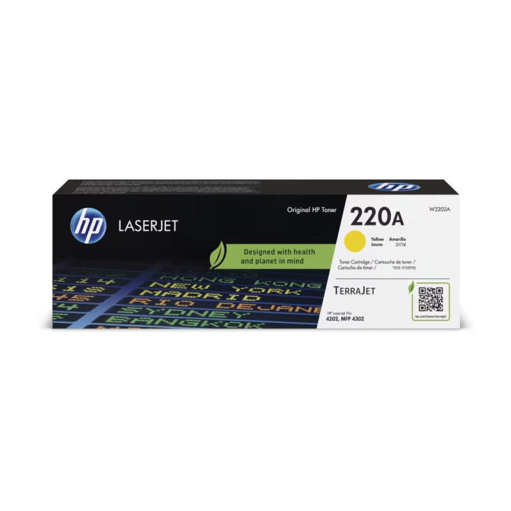 Консумативи за лазерен печат HP 220A Yellow Original LaserJet Toner Cartridge - W2202A