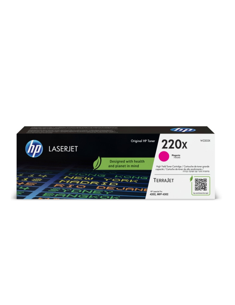 Консумативи за лазерен печат HP 220X Original Magenta LaserJet Toner Cartridge - W2203X