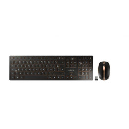 Безжичен комплект клавиатура с мишка CHERRY DW 9100 SLIM, Черен/Бронз - JD-9100EU-2