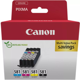 Консумативи за мастилоструен печат Canon CLI-581 C/M/Y/BK Multi Pack - 2103C007AA