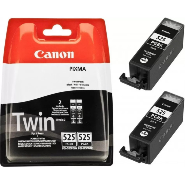 Консумативи за мастилоструен печат Canon PGI-525 BK Twin - 4529B017AA