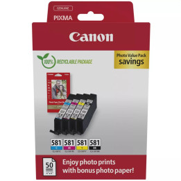 Консуматив Canon CLI-581 C/M/Y/BK Photo Value Pack - 2106C006AA