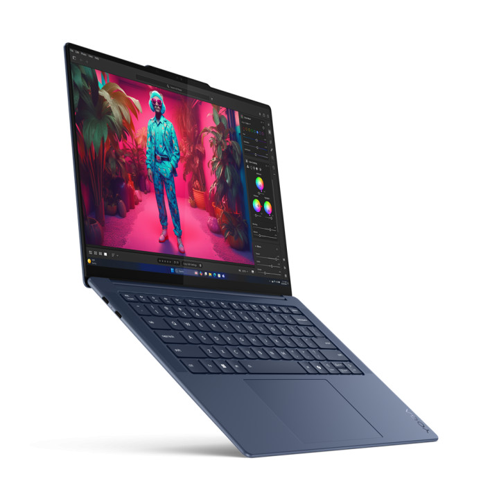 Лаптоп Lenovo Yoga SLIM 7, Snapdragon X Elite X1E-78-100, 14.5" 3K, 32GB LPDDR5x-8448 RAM, 1TB SSD, Integrated Qualcomm Adreno GPU, Win 11 Home - 83ED000RBM