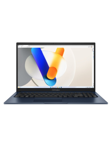 Лаптоп Asus X1504VA-BQ224W, Intel Core i7-1355U, 15.6" FHD AG, 8GB RAM, 1TB SSD, Intel Iris X Graphics, Win 11 Home - 90NB10J1-M02X70