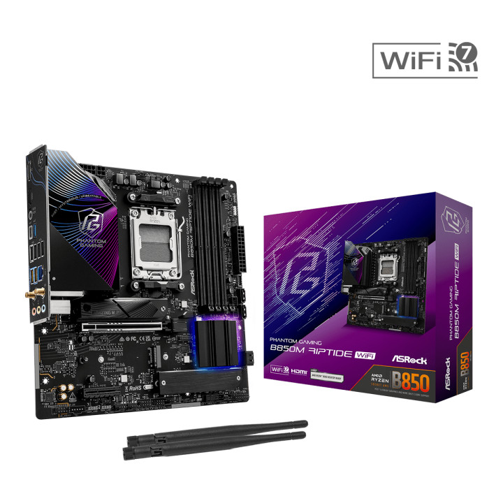 Дънна платка AsRock B850M RIPTIDE WIFI7, AM5