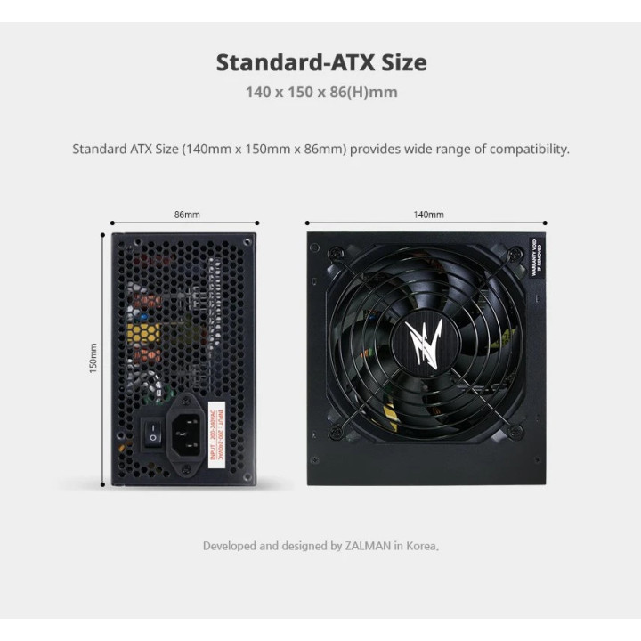 Захранване Zalman MegaMax 800W 80  - ZM800-TXII