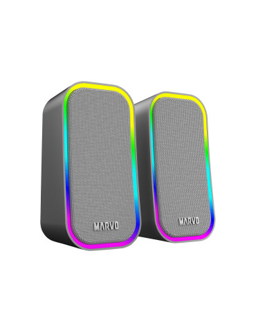 Тонколони Marvo Gaming Speakers 2.0 6W Havoc 20 Grey - MARVO-SG-285-GY