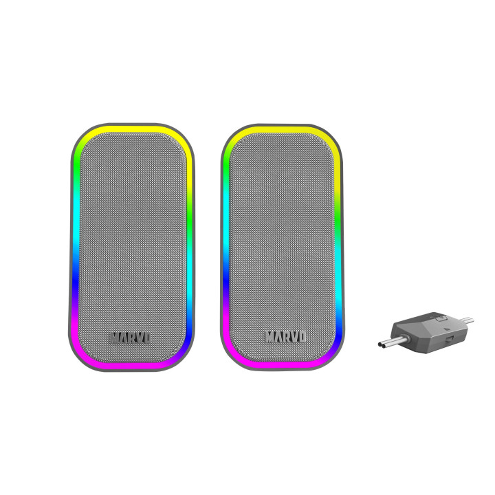 Тонколони Marvo Gaming Speakers 2.0 6W Havoc 20 Grey - MARVO-SG-285-GY