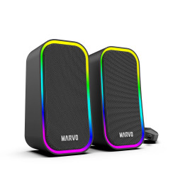 Тонколони Marvo Gaming Speakers 2.0 6W Havoc 20 Black - MARVO-SG-285-BK