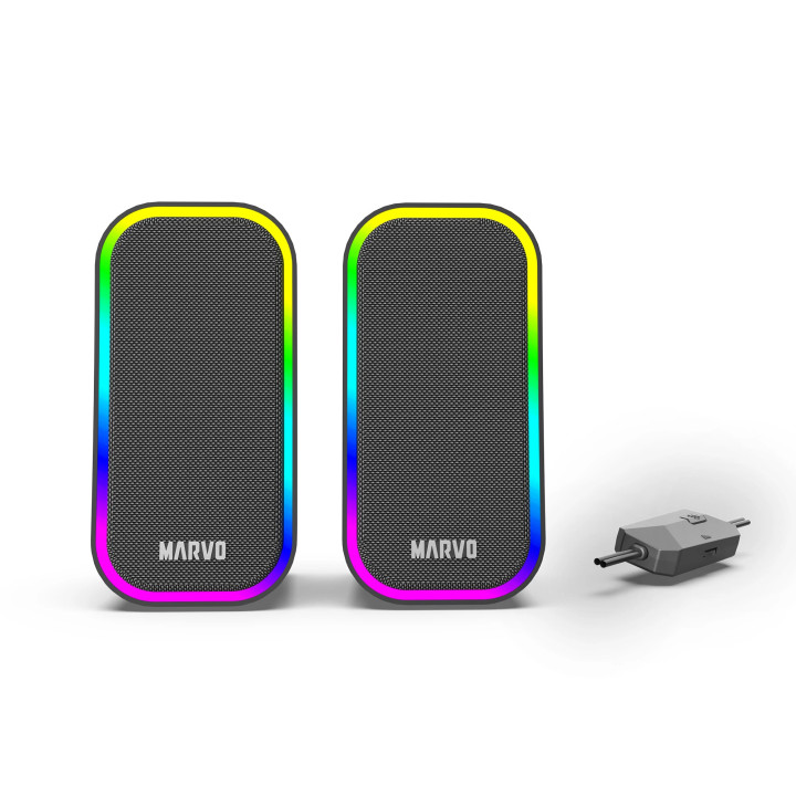 Тонколони Marvo Gaming Speakers 2.0 6W Havoc 20 Black - MARVO-SG-285-BK