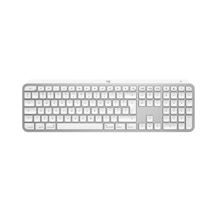Клавиатура Logitech MX Keys S for Mac, PALE GREY, US INT'L, EMEA28-935 - 920-011638
