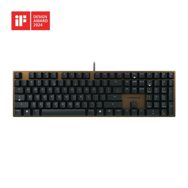 Механична клавиатура Cherry KC 200MX RED, Тънка, Черна - G80-3950LHBEU-2