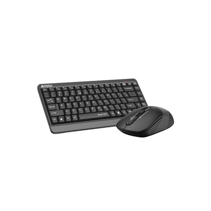 Безжичен безшумен комплект клавиатура и мишка A4Tech Fstyler FGS1110Q, Сив  - FGS1110Q-GREY