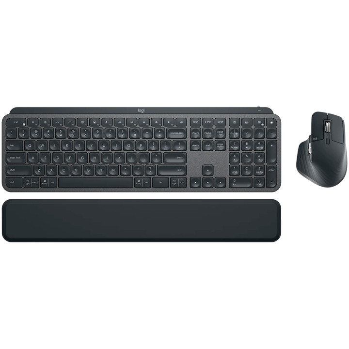 Bluetooth комплект клавиатура и мишка Logitech Клавиатура MX Keys Bluetooth Combo Gen 2, GRAPHITE, US INT'L, B2B - 920-010933