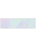 Безжична клавиатура Canyon HKB-W11 UK/US RGB Dual Mode, White - CNS-HBTK11W