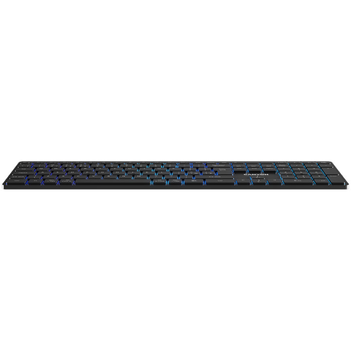 Безжична клавиатура Canyon HKB-W11 UK/US RGB Dual Mode, Black - CNS-HBTK11B