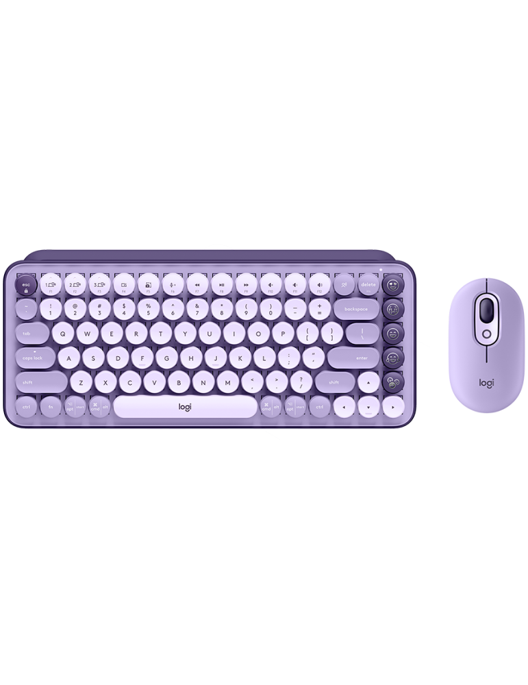Bluetooth клавиатура Logitech Клавиатура POP ICON KEYS, LILAC,US INT'L, INTNL-973 - 920-013074