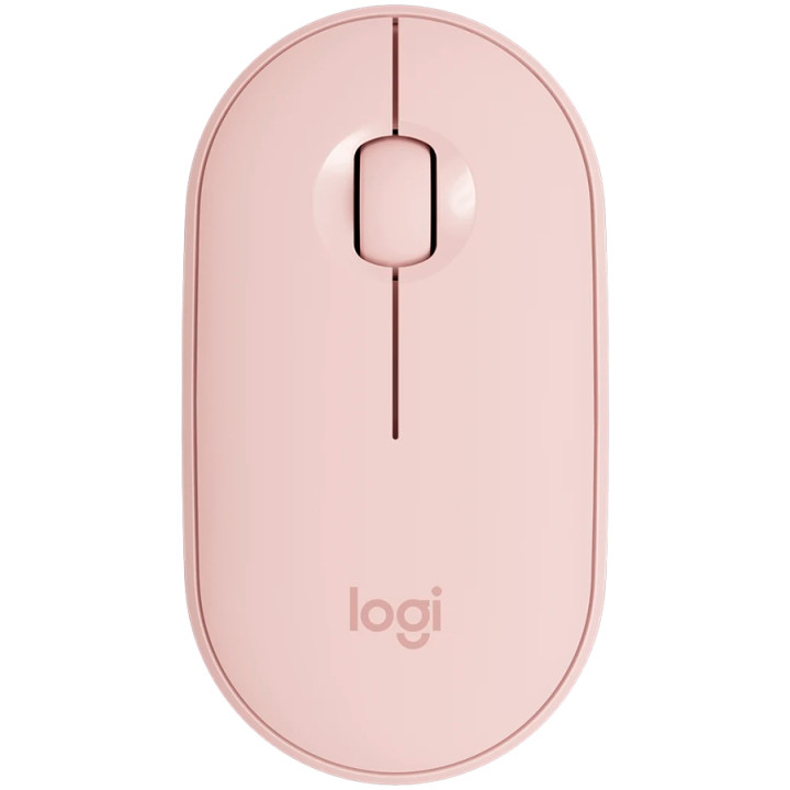 Bluetooth мишка Logitech Pebble Mouse 2 M350s, TONAL ROSE, EMEA-80, DONGLELESS - 910-007014