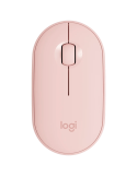 Bluetooth мишка Logitech Pebble Mouse 2 M350s, TONAL ROSE, EMEA-80, DONGLELESS - 910-007014