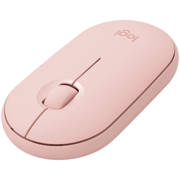 Bluetooth мишка Logitech Pebble Mouse 2 M350s, TONAL ROSE, EMEA-80, DONGLELESS - 910-007014