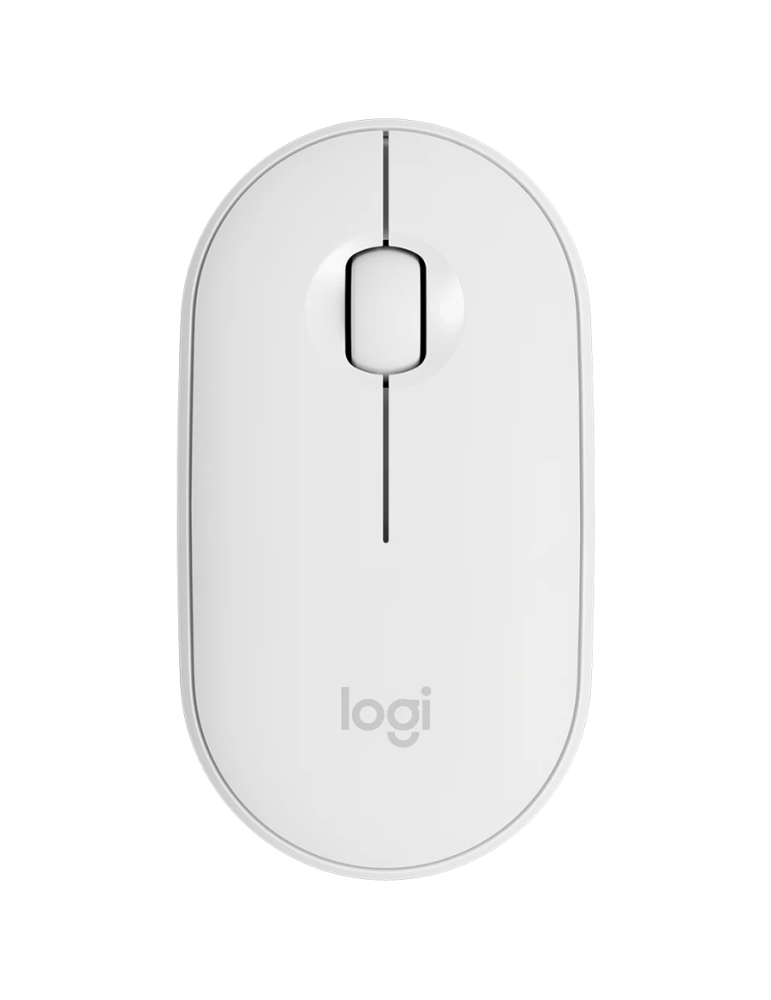 Bluetooth мишка Logitech Pebble Mouse 2 M350s, TONAL WHITE, EMEA-808, DONGLELESS - 910-007013