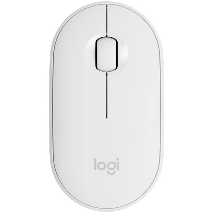 Bluetooth мишка Logitech Pebble Mouse 2 M350s, TONAL WHITE, EMEA-808, DONGLELESS - 910-007013